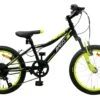 AMIGO Attack-S7 20 Inch 28 Cm Boys 6SP Rim Brakes Black/Yellow
