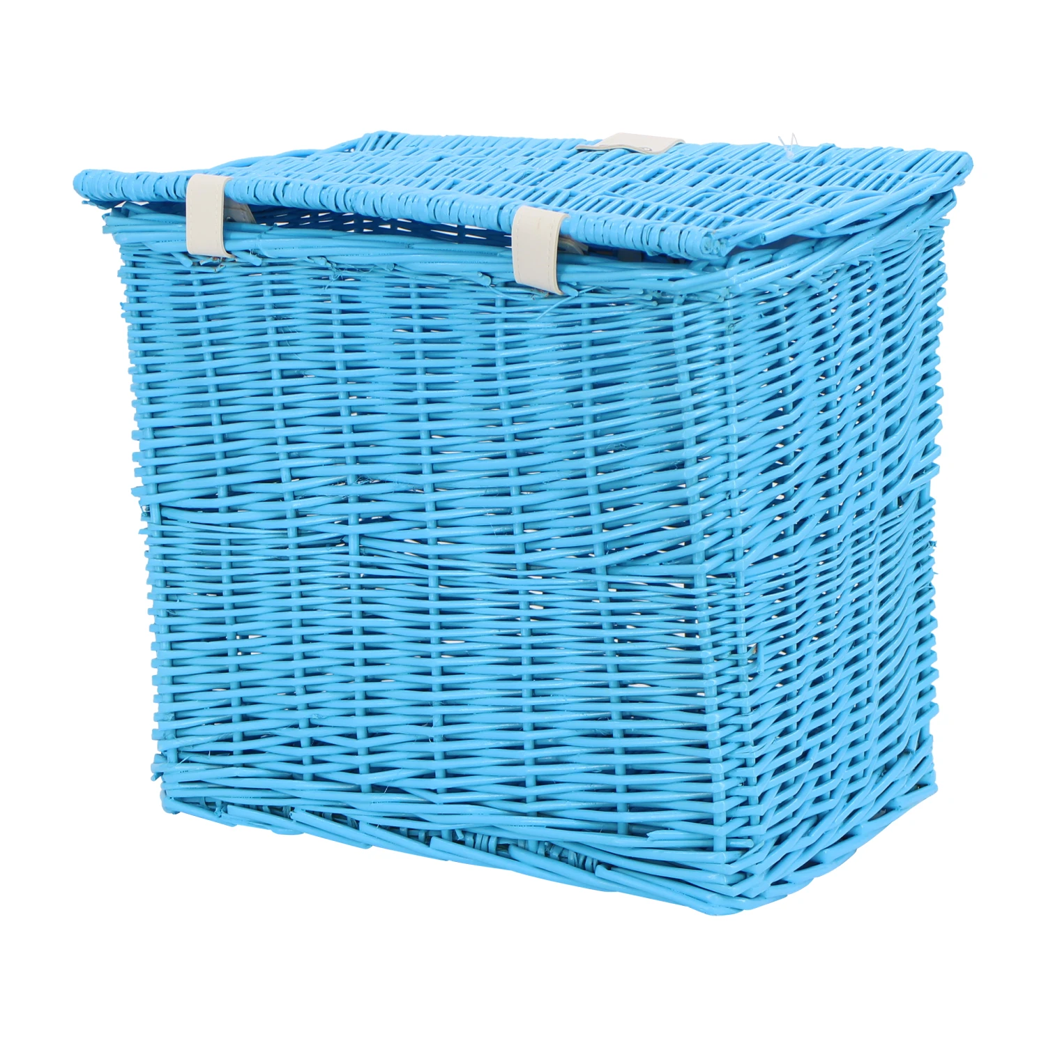 AMIGO Bicycle Basket Willow Front 25.5 Litres Light Blue 2 AMIGO Bicycle Basket Willow Front 25.5 Litres Light Blue - Image 2