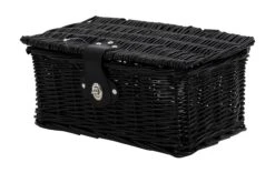 AMIGO Bicycle Basket Willow Front 6.5 Litres Black