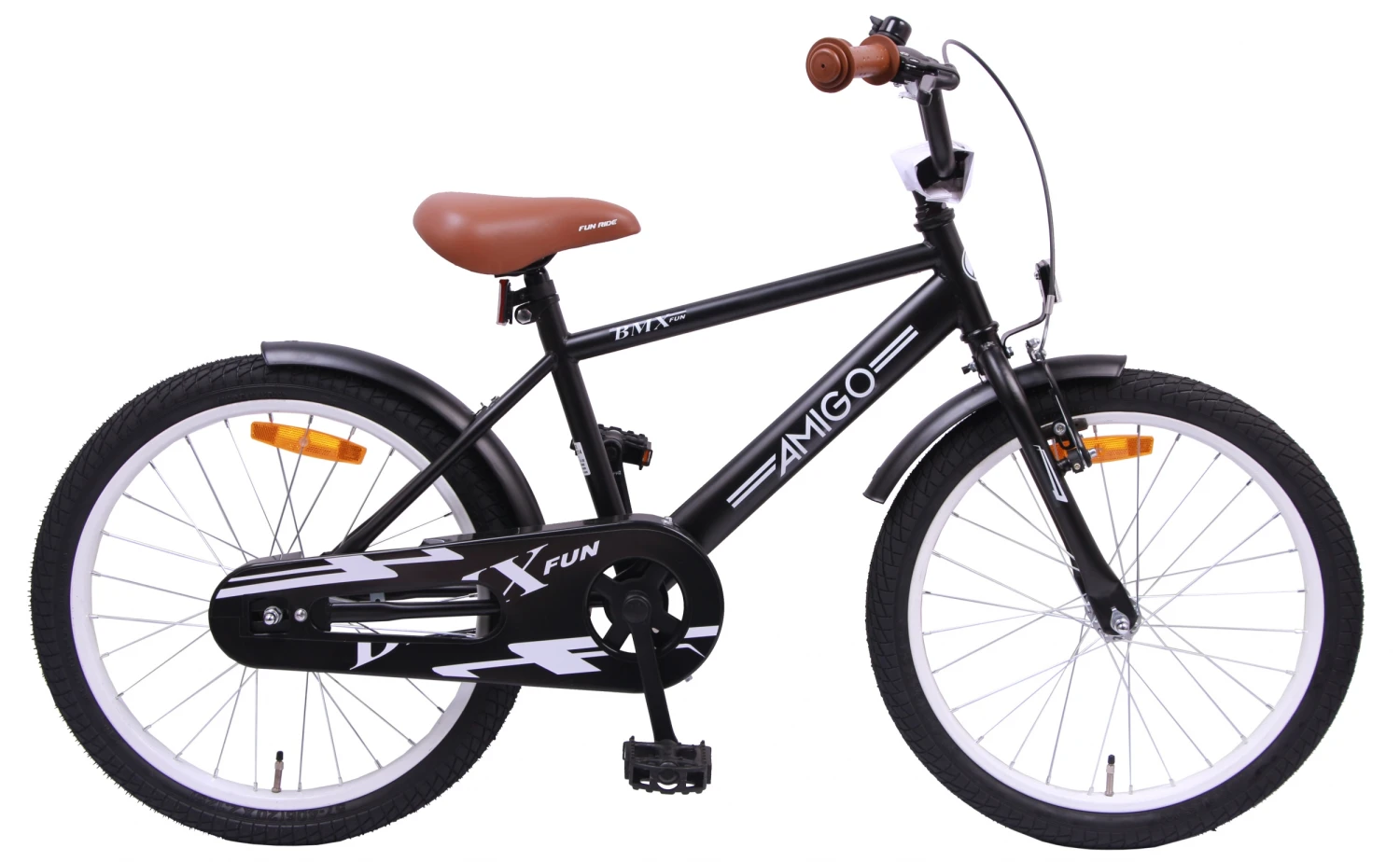 AMIGO BMX Fun 20 Inch Boys Coaster Brake Matte Black