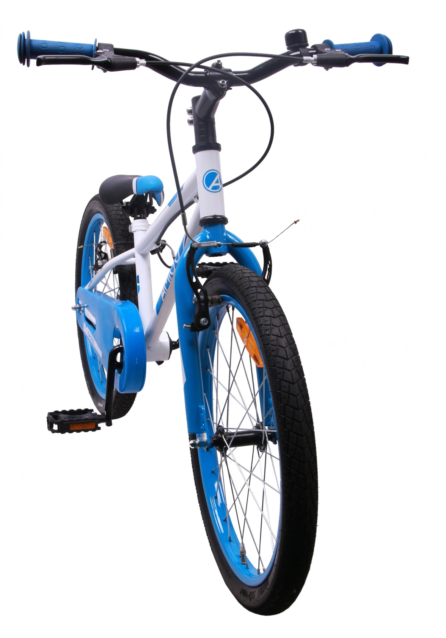 AMIGO Cross 20 Inch Boys Rim Brakes White/Blue 2 AMIGO Cross 20 Inch Boys Rim Brakes White/Blue - Image 2