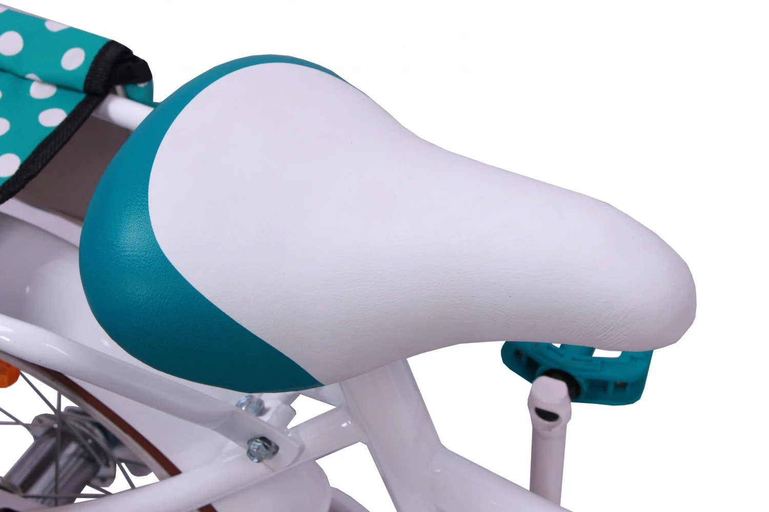 AMIGO Dots 12 Inch Girls Coaster Brake White - Image 6