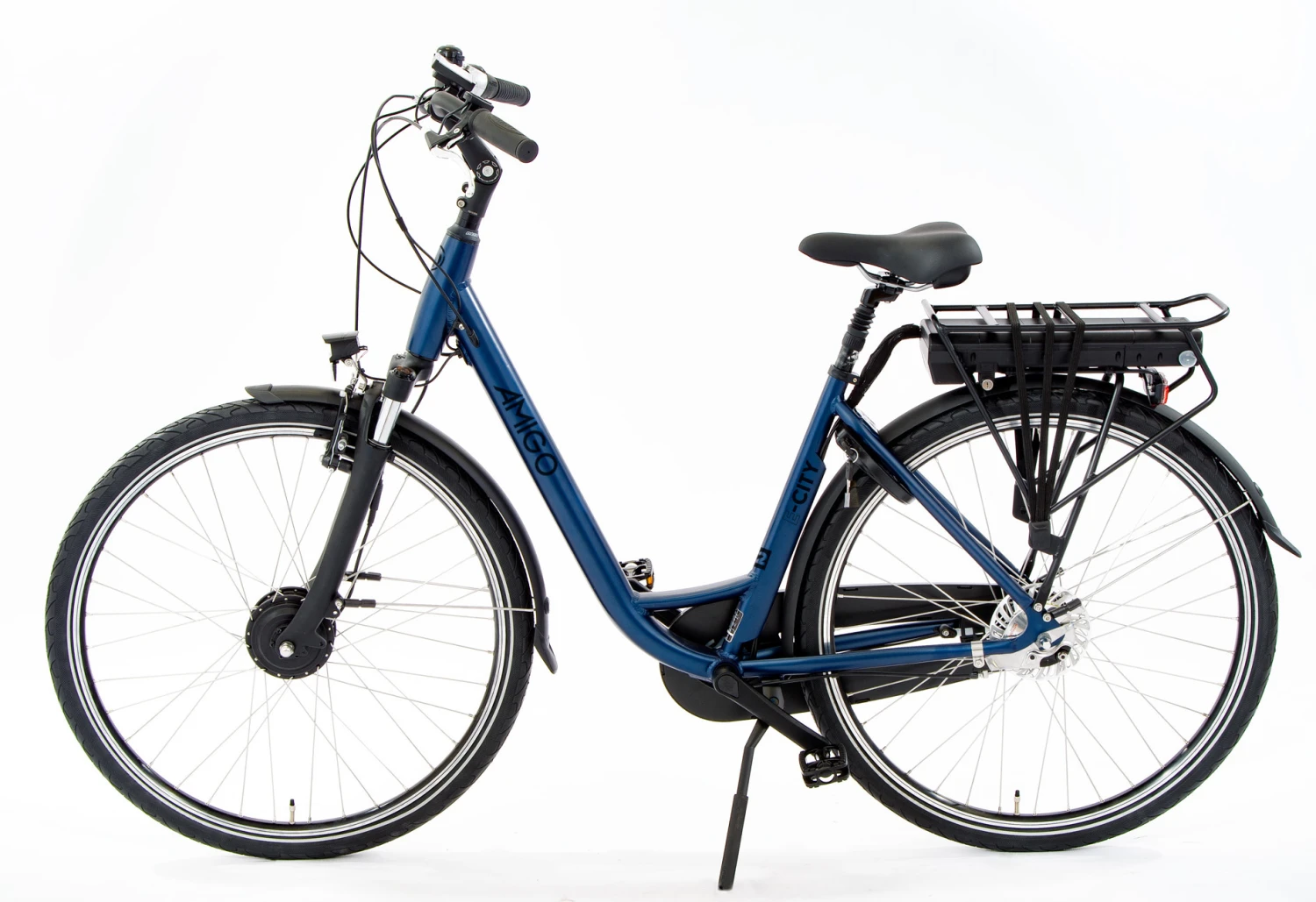 AMIGO E-City S2 28 Inch Women 7SP Roller Brakes Dark Blue - Image 2