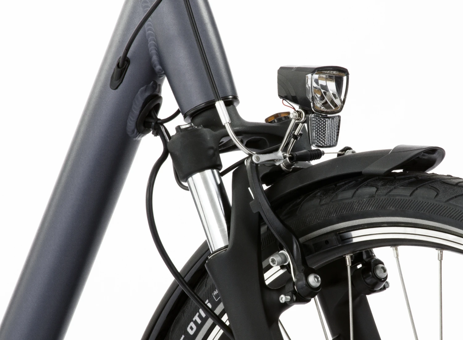 AMIGO E-City S2 28 Inch Women 7SP Roller Brakes Matte Grey - Image 10