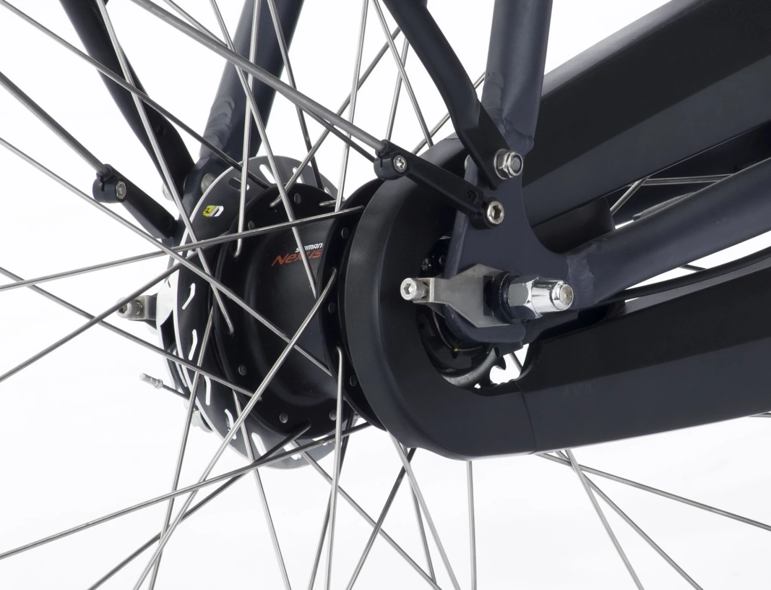 AMIGO E-City S2 28 Inch Women 7SP Roller Brakes Matte Grey - Image 8