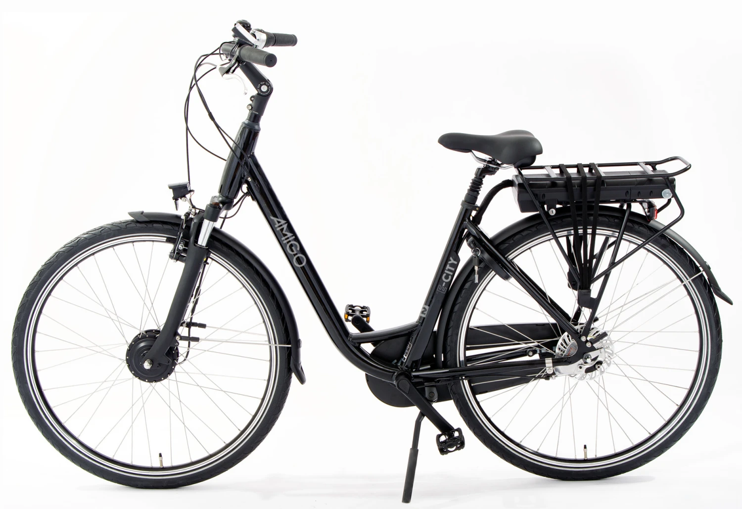 AMIGO E-City S2 28 Inch Women 7SP Roller Brakes Black 2 AMIGO E-City S2 28 Inch Women 7SP Roller Brakes Black - Image 2