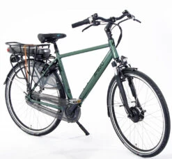 AMIGO E-Vibe S2+ 28 Inch Men 7SP Rim Brakes Dark Green -Bicycle Promotion Shop amigo e vibe s2 28 inch 50 cm heren 7v v brakes donkergroen 3 1015140 20230328085527