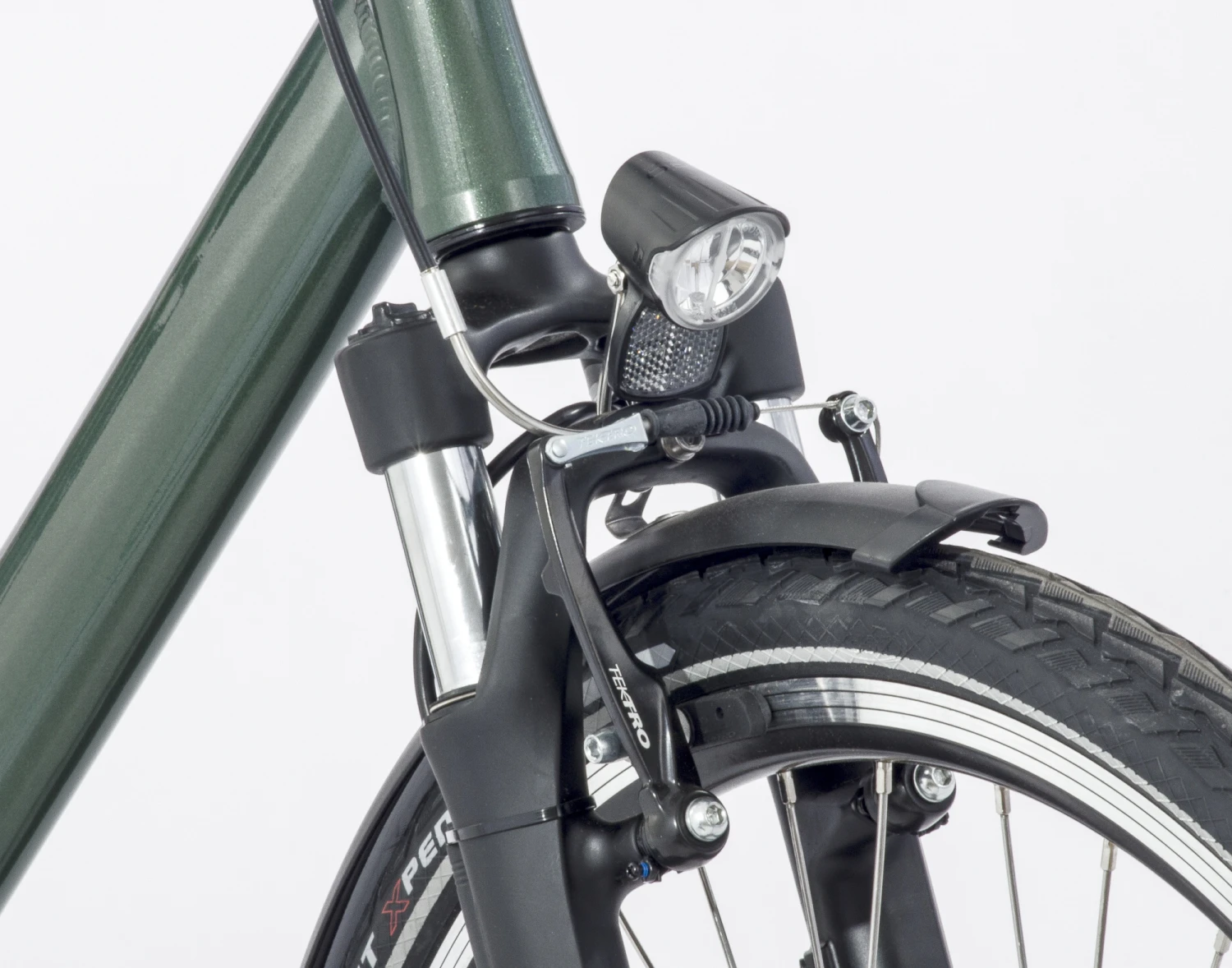 AMIGO E-Vibe S2+ 28 Inch Men 7SP Rim Brakes Dark Green - Image 8