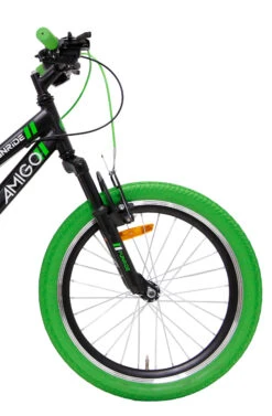 AMIGO Fun Ride 20 Inch 33 Cm Junior 7SP Rim Brakes Black/Green -Bicycle Promotion Shop amigo fun ride 20 inch 33 cm junior 7v v brakes zwart groen 4 452833 20200826104040 1