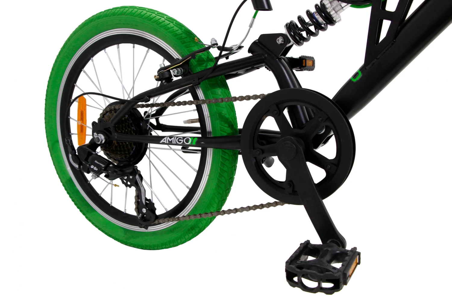 AMIGO Fun Ride 20 Inch 33 Cm Junior 7SP Rim Brakes Black/Green - Image 7