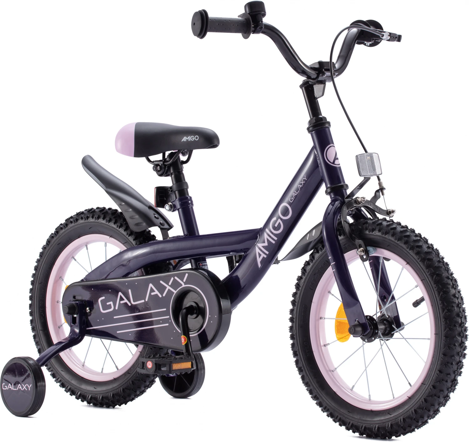 AMIGO Galaxy 14 Inch 22,5 Cm Girls Coaster Brake Purple/Pink 2 AMIGO Galaxy 14 Inch 22,5 Cm Girls Coaster Brake Purple/Pink - Image 2