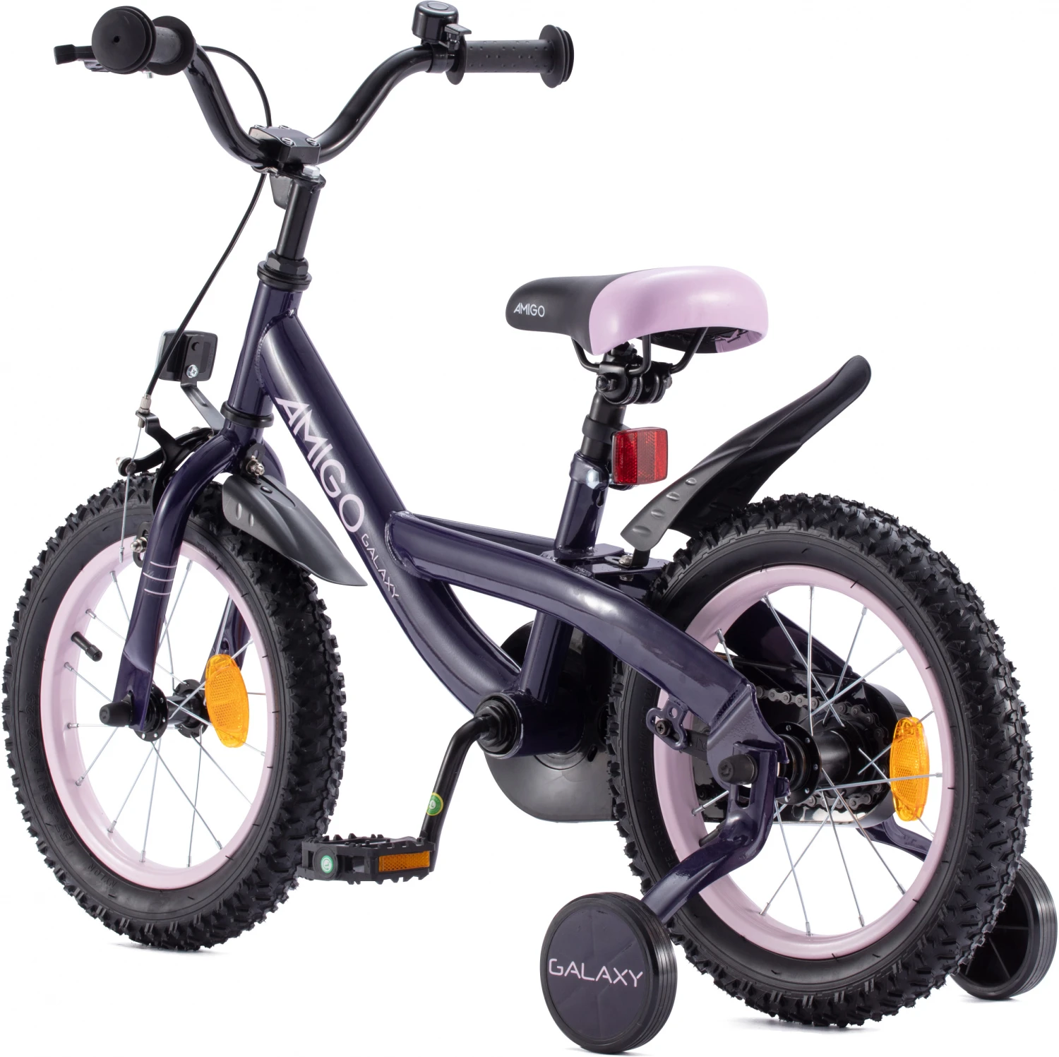 AMIGO Galaxy 14 Inch 22,5 Cm Girls Coaster Brake Purple/Pink 3 AMIGO Galaxy 14 Inch 22,5 Cm Girls Coaster Brake Purple/Pink - Image 3