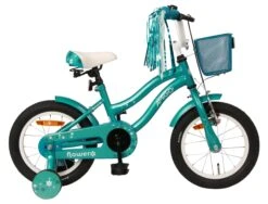AMIGO Flower 14 Inch 22 Cm Girls Coaster Brake Turquoise