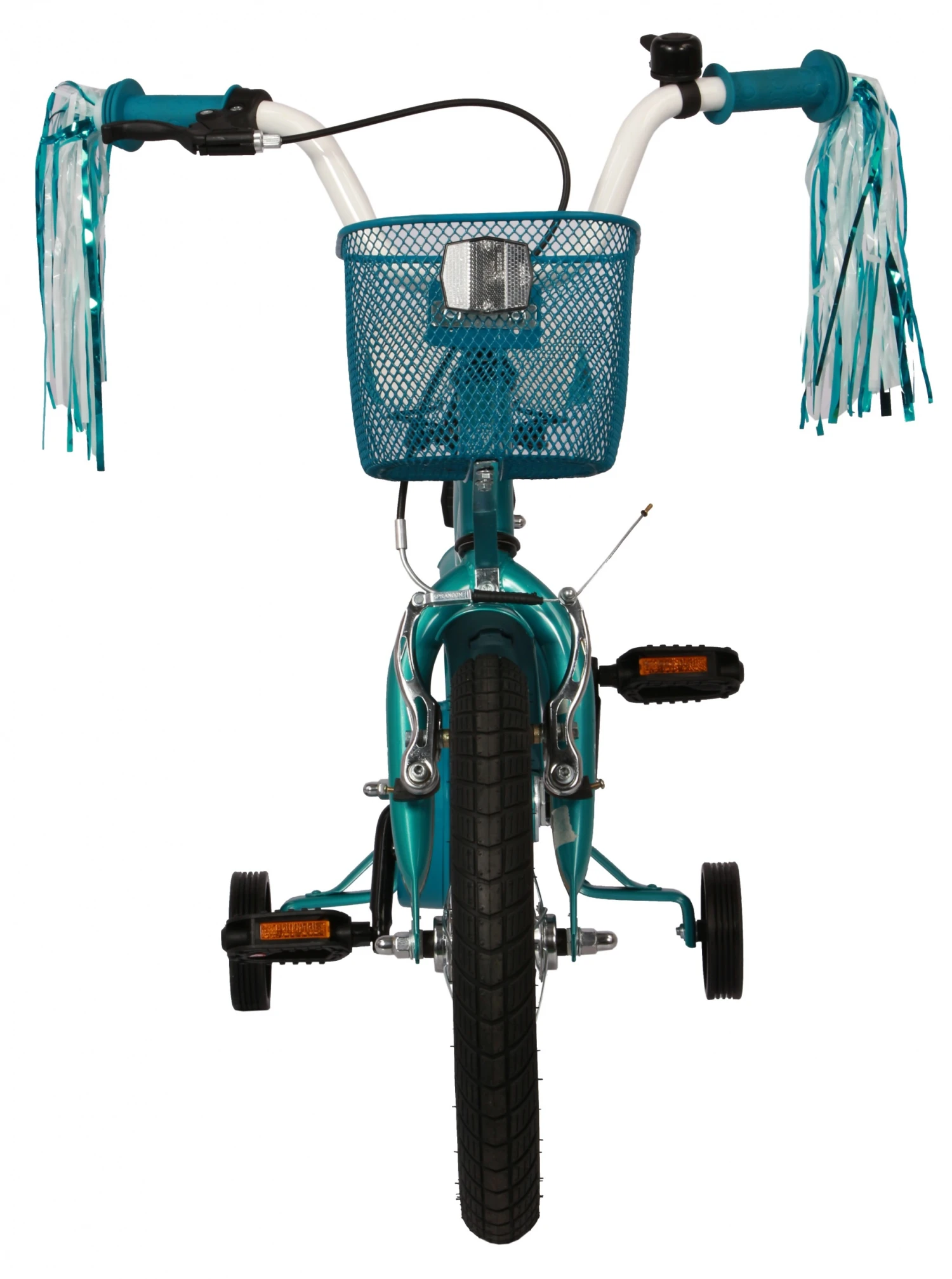 AMIGO Flower 14 Inch 22 Cm Girls Coaster Brake Turquoise - Image 6
