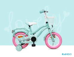 AMIGO Lovely 12 Inch 22 Cm Girls Coaster Brake Turquoise -Bicycle Promotion Shop amigo lovely 12 inch 22 cm meisjes terugtraprem turquoise 8 342587 20211124113000