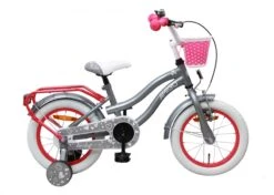 AMIGO Lovely 14 Inch 23 Cm Girls Coaster Brake Grey