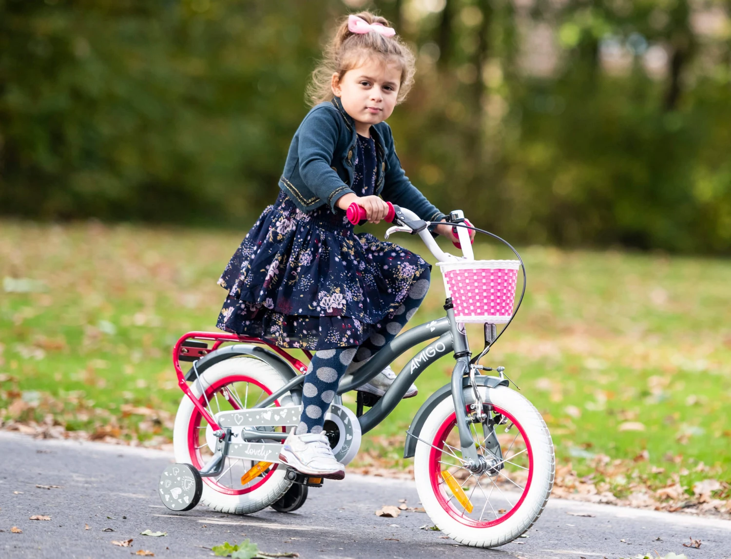 AMIGO Lovely 14 Inch 23 Cm Girls Coaster Brake Grey 8 AMIGO Lovely 14 Inch 23 Cm Girls Coaster Brake Grey - Image 8