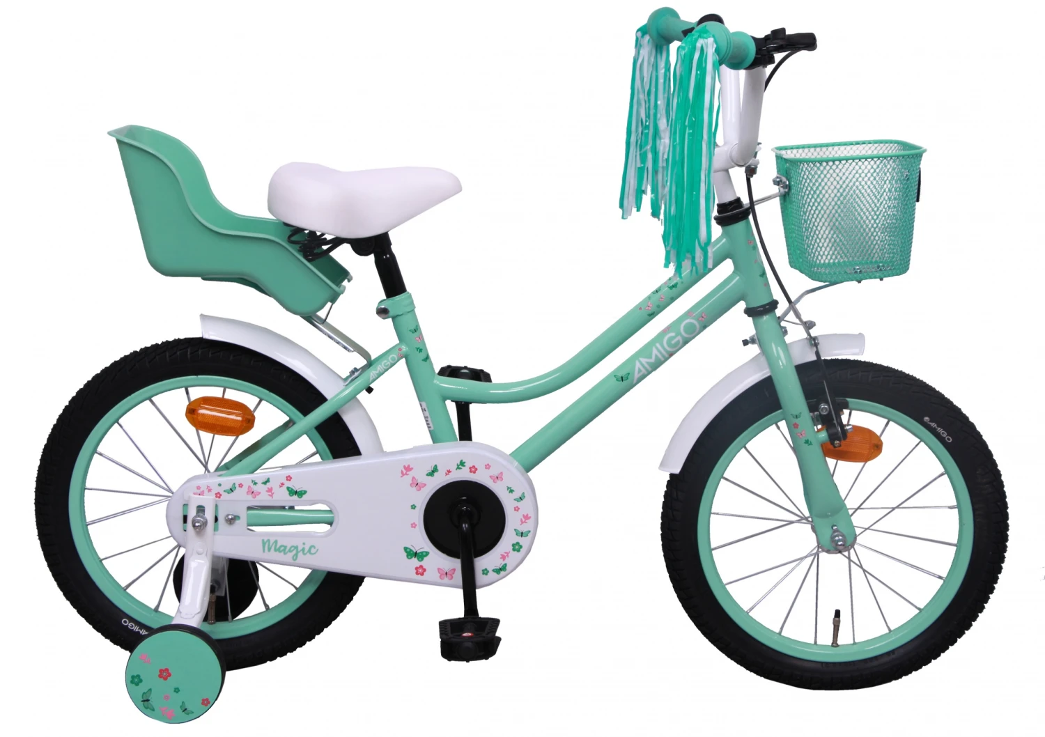 AMIGO Magic 16 Inch Girls Coaster Brake Turquoise