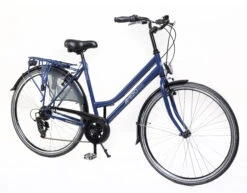 AMIGO Moves 28 Inch Women 6SP Rim Brakes Matte Blue -Bicycle Promotion Shop amigo moves 28 inch 50 cm dames 6v v brakes matblauw 2 833748 1618214313