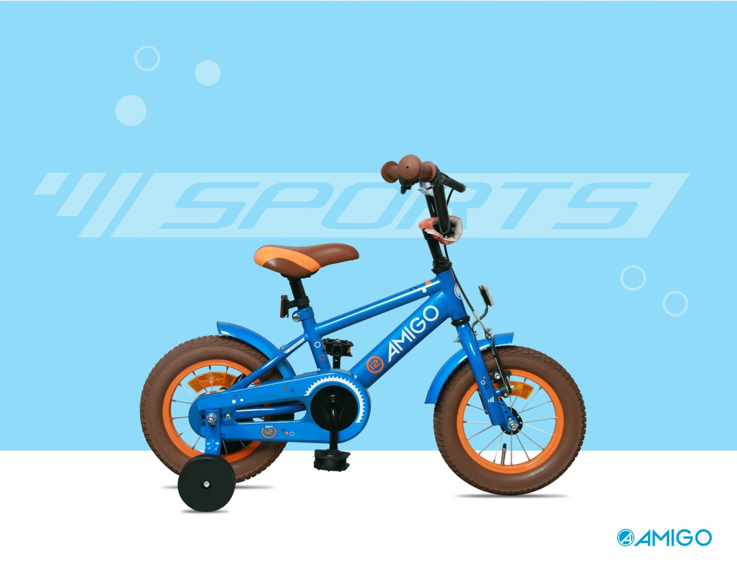 AMIGO Sports 16 Inch 25,4 Cm Boys Coaster Brake Blue 7 AMIGO Sports 16 Inch 25,4 Cm Boys Coaster Brake Blue - Image 7