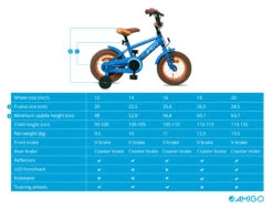 AMIGO Sports 16 Inch 25,4 Cm Boys Coaster Brake Blue 16 AMIGO Sports 16 Inch 25,4 Cm Boys Coaster Brake Blue -Bicycle Promotion Shop amigo sports 16 inch 254 cm jongens terugtraprem blauw 9 336749 20200402115853