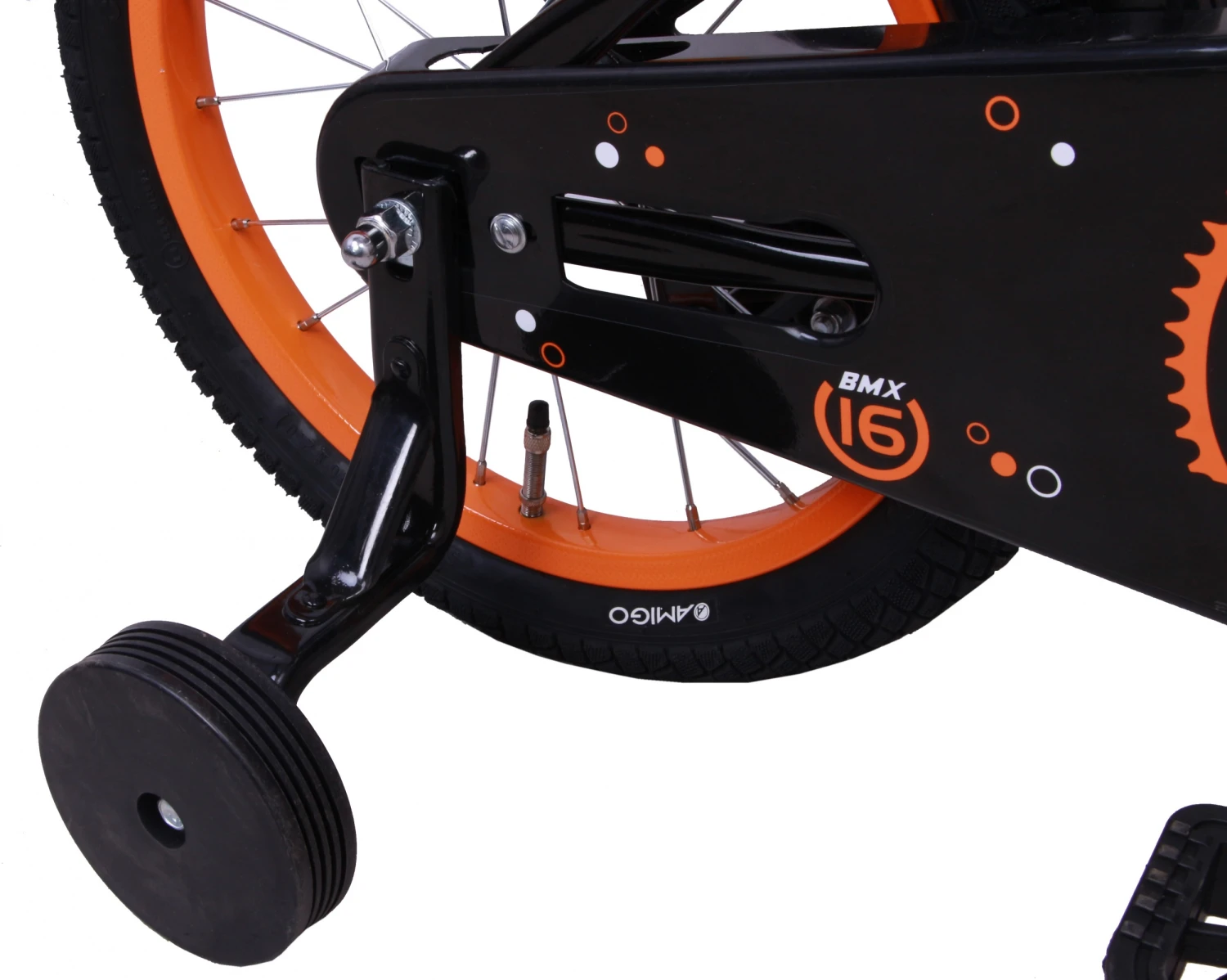 AMIGO Sports 16 Inch 25,4 Cm Boys Coaster Brake Black - Image 4