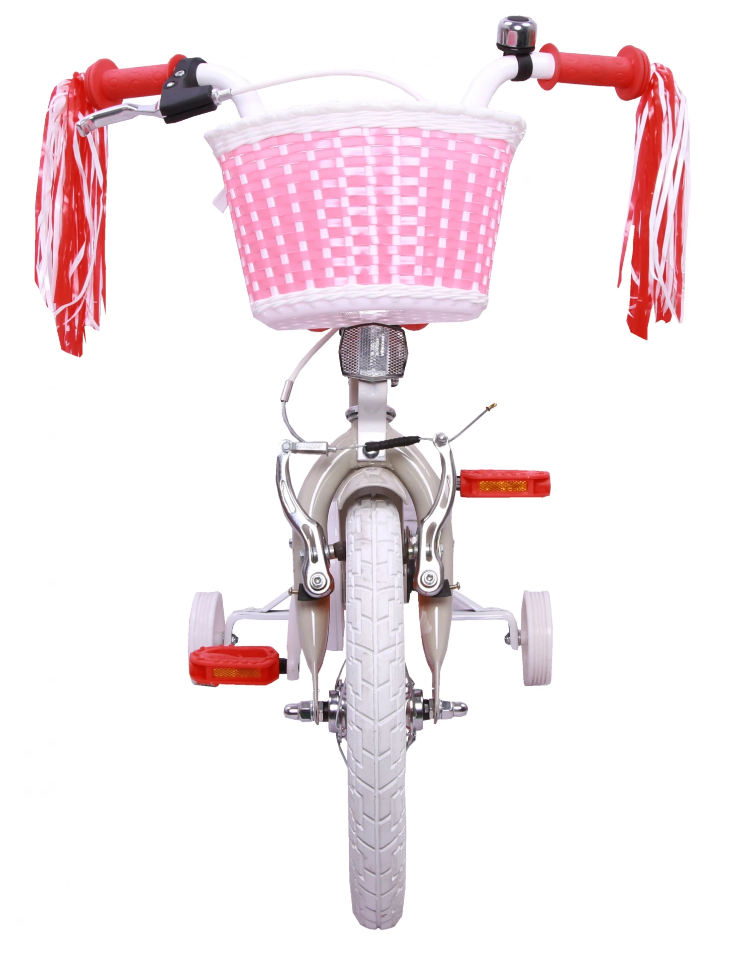 AMIGO Superstar 14 Inch Girls Coaster Brake Cream - Image 6