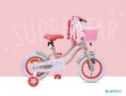 AMIGO Superstar 16 Inch Girls Coaster Brake Cream -Bicycle Promotion Shop amigo superstar 16 inch 22 cm meisjes terugtraprem creme 7 310827 20200220113257