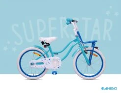 AMIGO Superstar-S4 18 Inch 24 Cm Girls Coaster Brake Light Blue -Bicycle Promotion Shop amigo superstar 18 inch 24 cm meisjes terugtraprem lichtblauw 7 310829 20200220113016 2