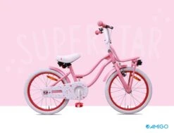 AMIGO Superstar 20 Inch Girls Coaster Brake Pink -Bicycle Promotion Shop amigo superstar 20 inch 28 cm meisjes terugtraprem roze 7 310831 20200220112803