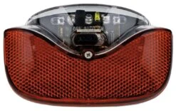 AXA Rear Omega Pro LED Battery Silver