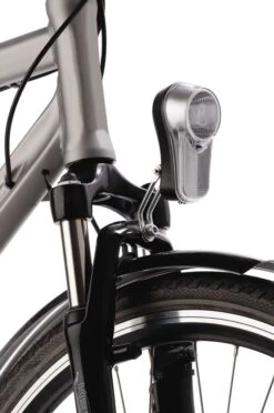 AXA Beam LED Battery Silver City -Bicycle Promotion Shop axa koplamp city led batterij zilver 3 96983