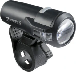 AXA Front Light Compactline 20 Lux Led Rechargeable Black