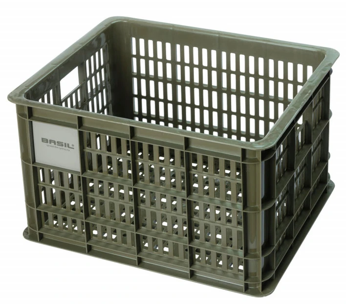 Basil Crate Bicycle Crate Recycled M 29,5 Liter Green - 21136