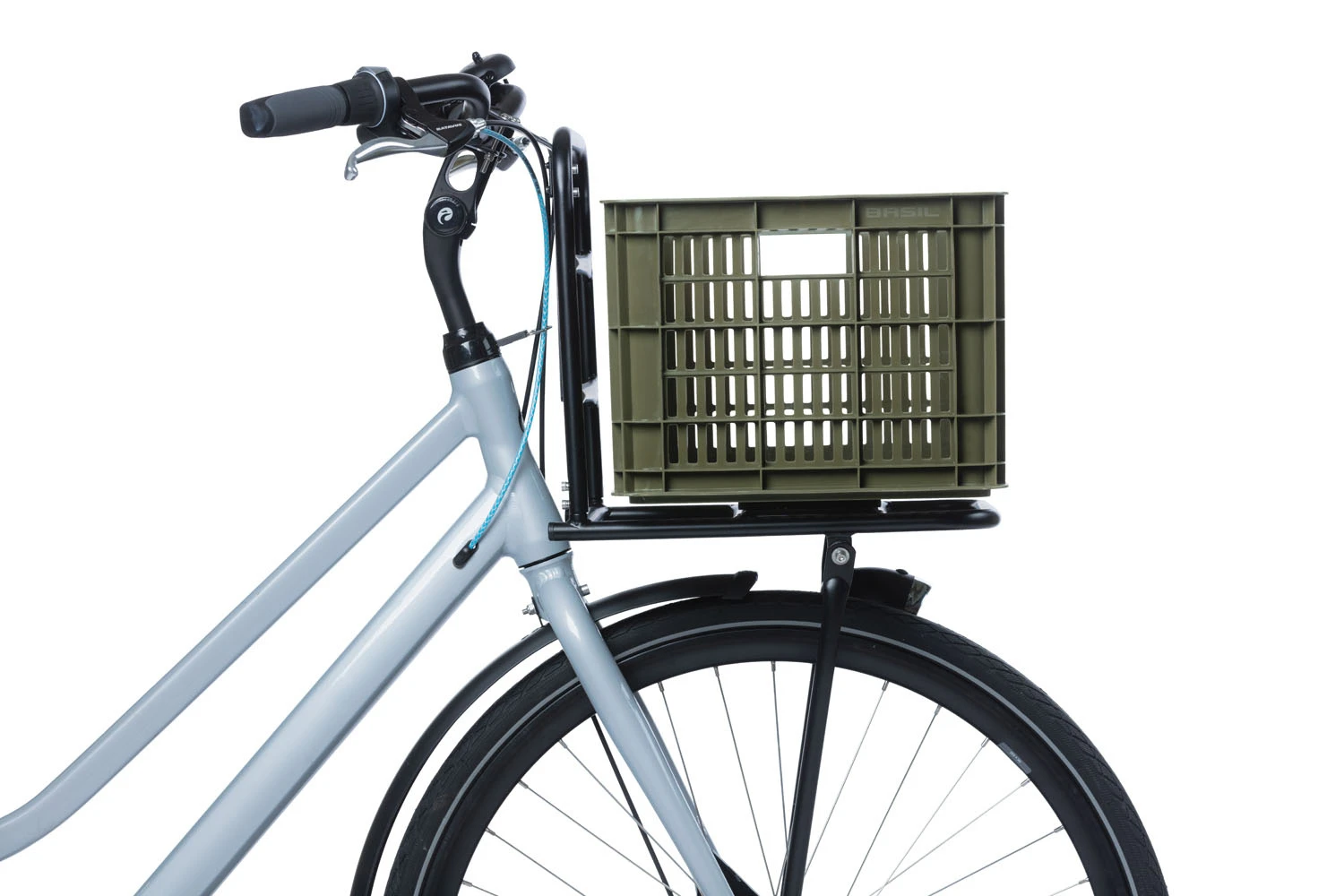Basil Crate Bicycle Crate Recycled M 29,5 Liter Green - 21136 - Image 4