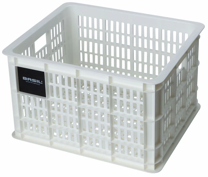 Basil Crate Bicycle Crate Recycled M 29,5 Liter White - 21138