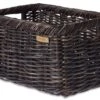 Basil Bicycle Basket For Noir 31 Liters Rattan Dark Brown - 13076