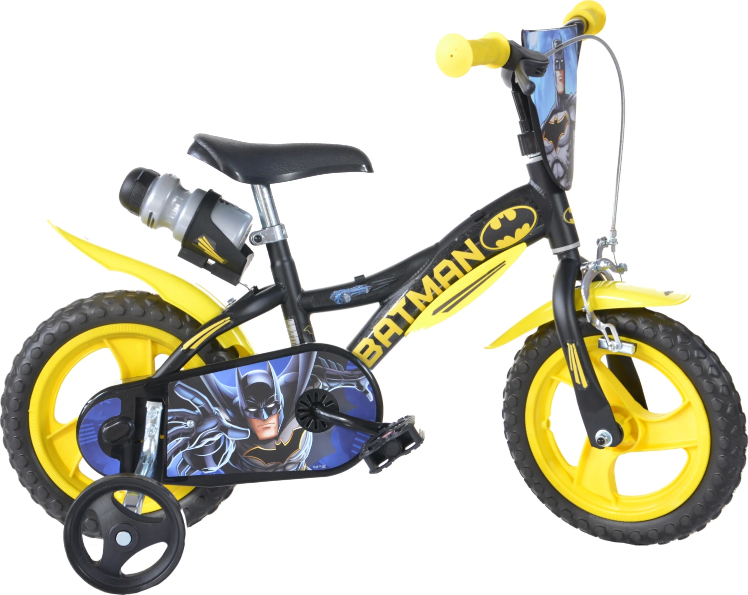 Dino Batman 12 Inch 21 Cm Boys Fixed Gear Black/Yellow