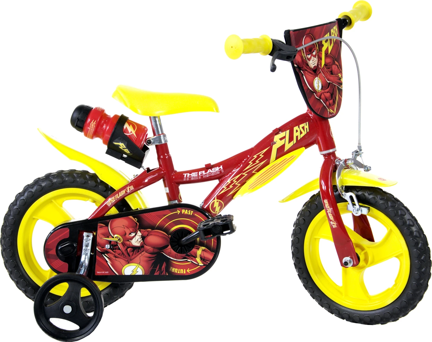 Dino Flash 12 Inch 21 Cm Boys Fixed Gear Red/Yellow
