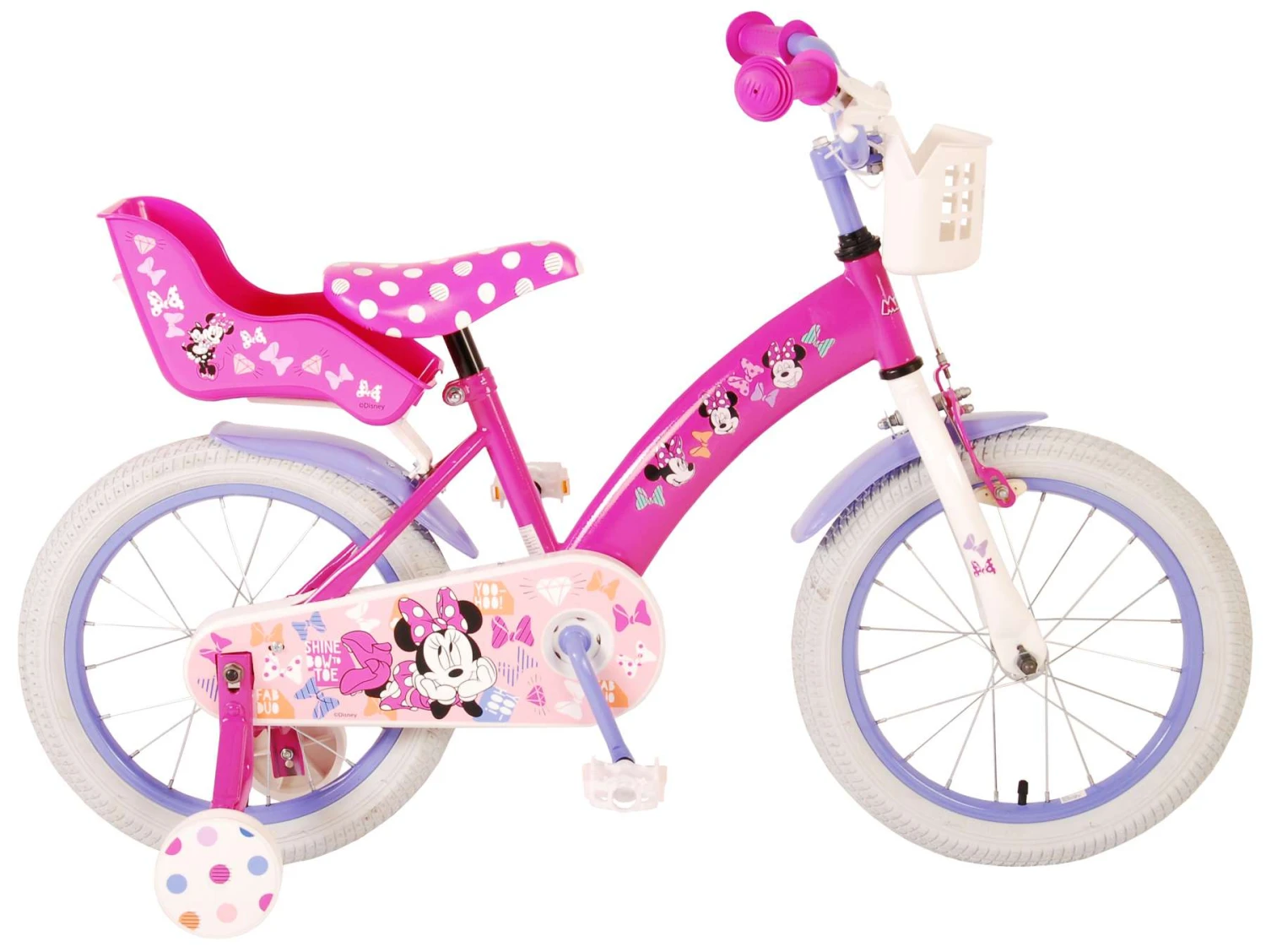 Disney Minnie Cutest Ever! 16 Inch 25,4 Cm Girls Coaster Brake Pink/Purple