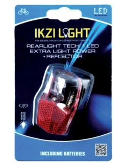 Ikzi Light Rear Light Led Batteries Red/black -Bicycle Promotion Shop ikzi light achterlicht led batterijen rood zwart 2 96197 20190201093414