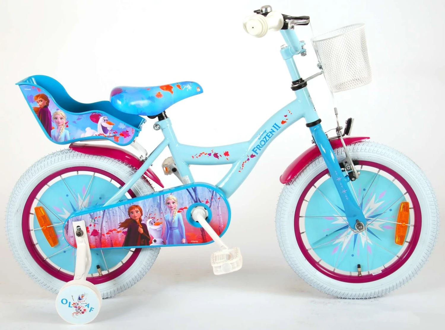 Disney Frozen 16 Inch 25,4 Cm Girls Coaster Brake Blue - Image 10