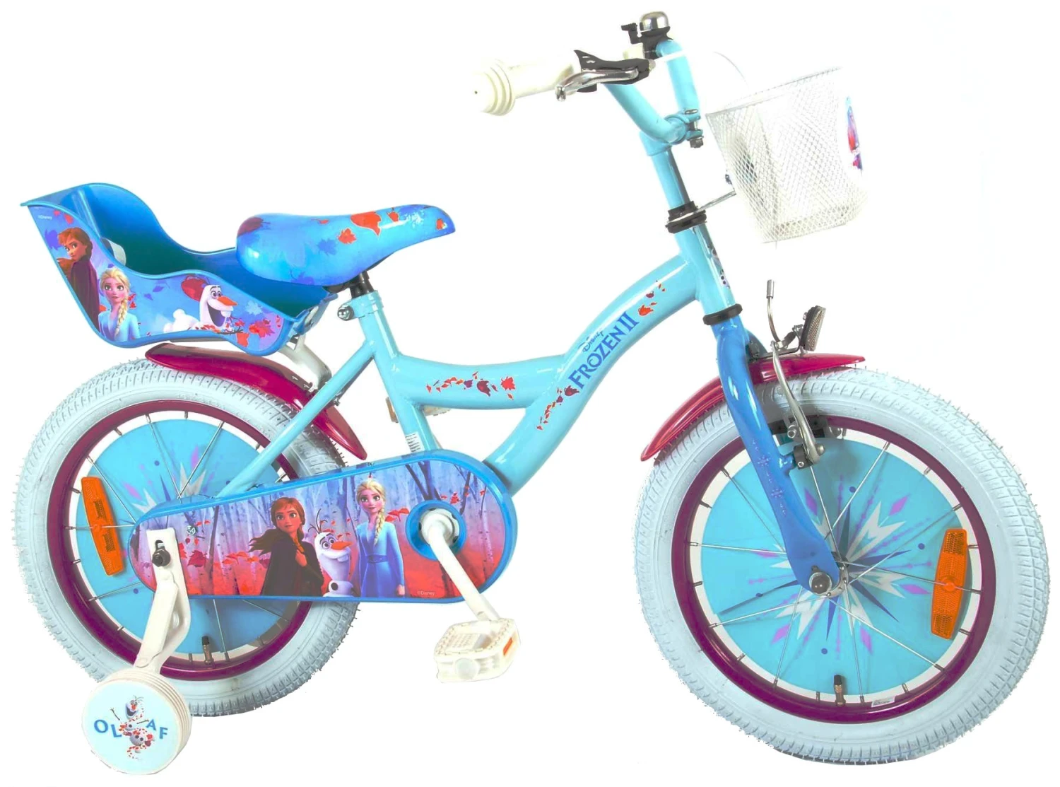 Disney Frozen 16 Inch 25,4 Cm Girls Coaster Brake Blue