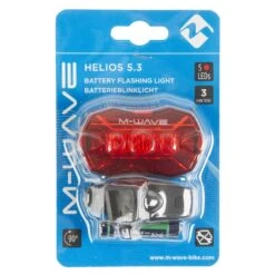 M-Wave Rear Light Helios 5.3 LED Battery Black -Bicycle Promotion Shop m wave achterlicht helios 5.3 led batterij zwart 4 199814
