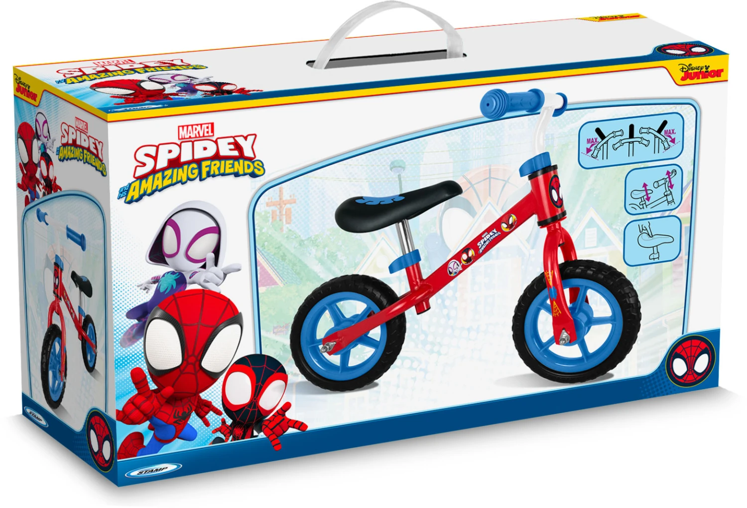 Stamp Loopfiets Spidey 10 Inch Junior Red - Image 3