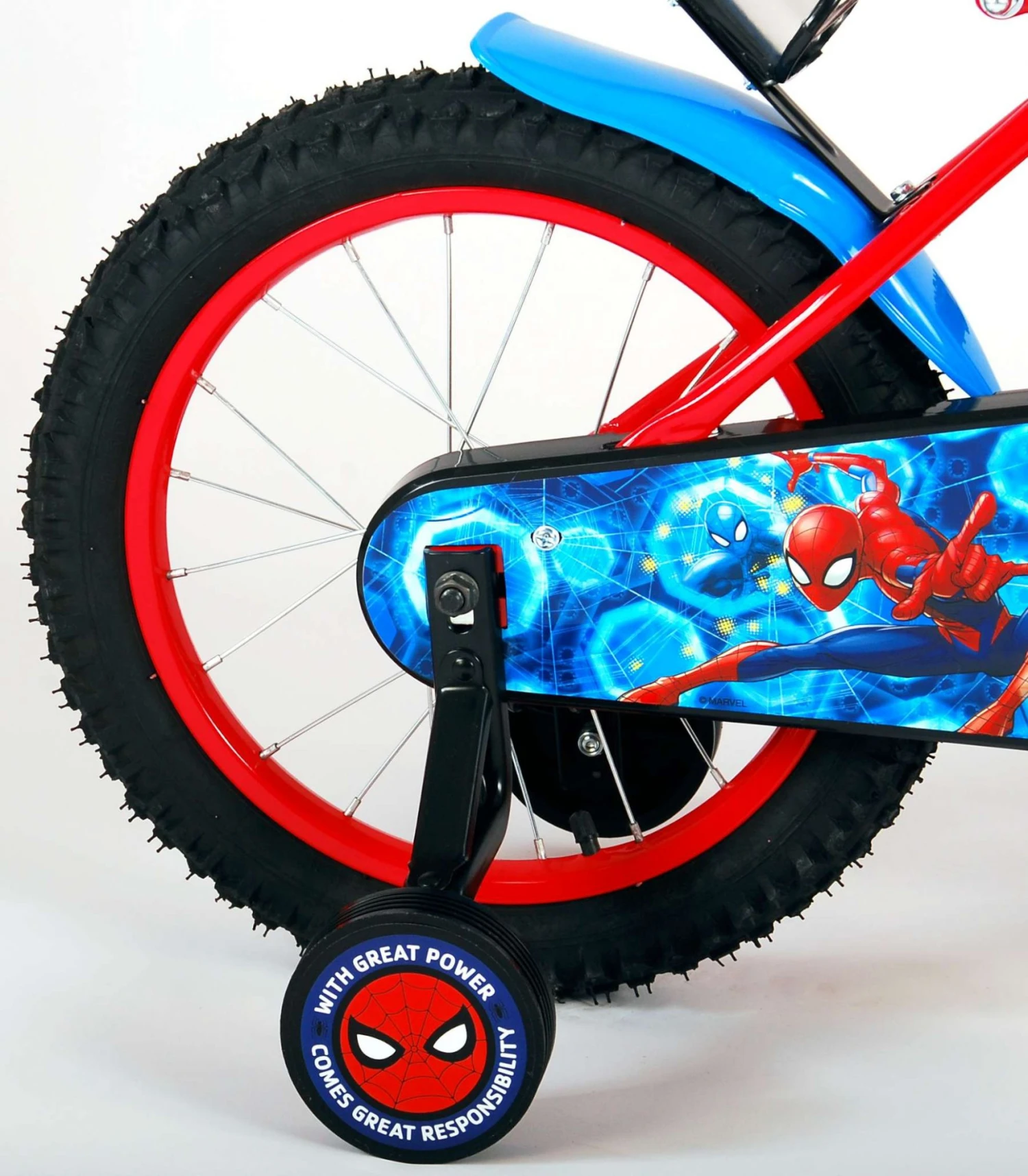 Marvel Spider-Man 16 Inch 28 Cm Boys Coaster Brake Blue/Red - Image 2