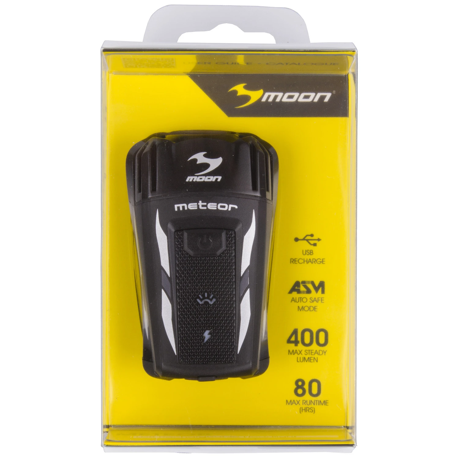 Moon Front Light Meteor 400 Lm Rechargeable Black - Image 2