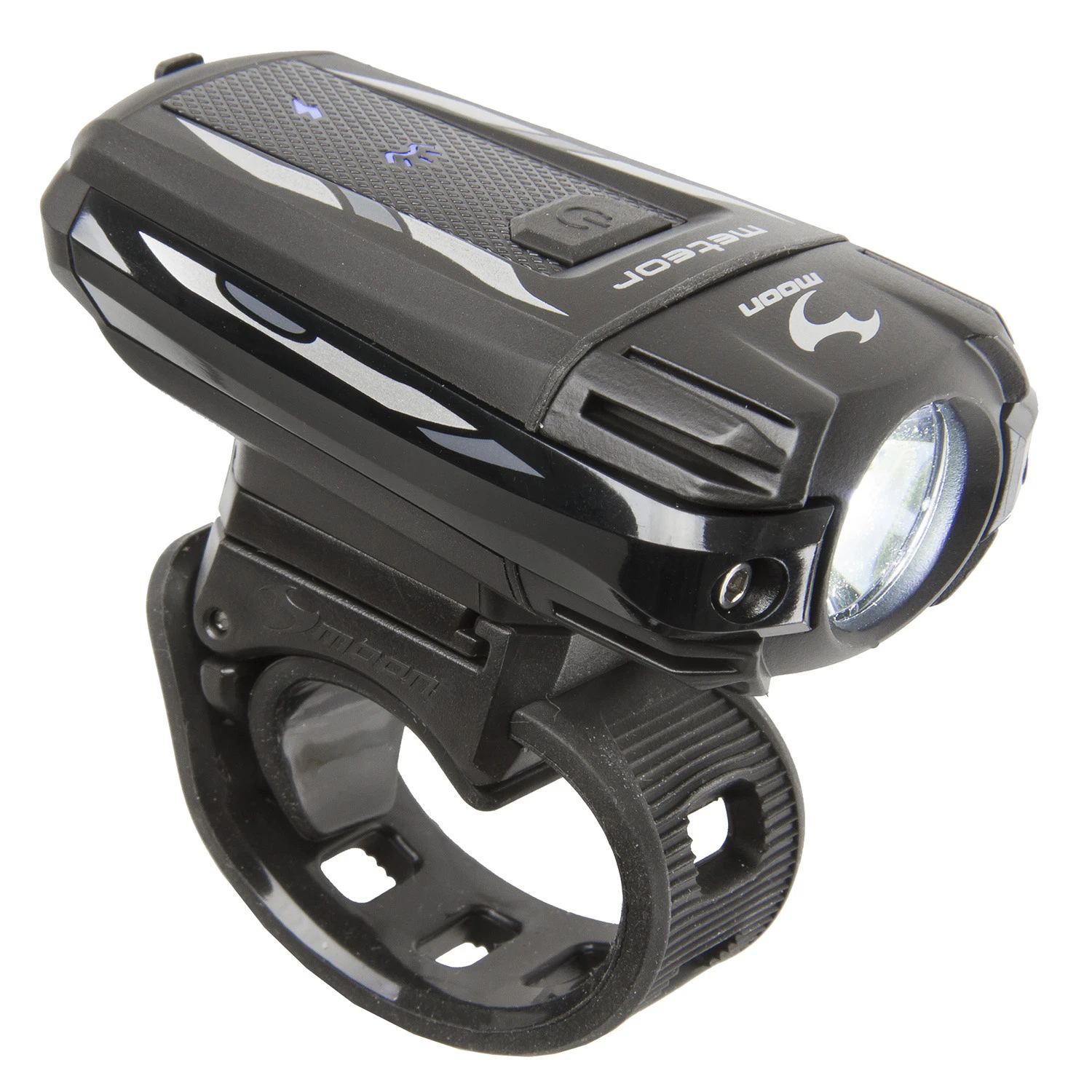 Moon Front Light Meteor 400 Lm Rechargeable Black