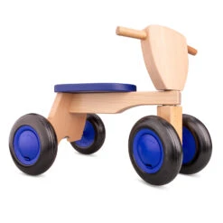 New Classic Toys® New Classic Toys Road Star Junior Blue/Brown -Bicycle Promotion Shop new classic toys loopfiets road star 4 wielen 50 cm hout blauw 4 397441 1589283309