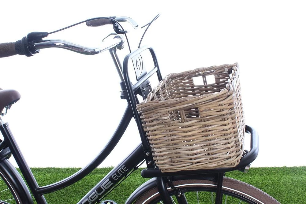 New Looxs Bicycle Basket Brisbane 23 Litres 39 X 27 Cm Rattan Grey - Image 3